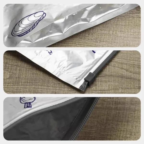 S6f9ef560ab13428282851ab1fd997a97D.webp Reusable Aluminum Foil Food Storage Bags – 30-Pack