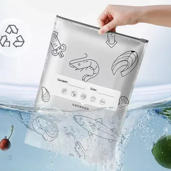 Sfaf989ed75584b029a75e06ce5f29379G.webp Reusable Aluminum Foil Food Storage Bags – 30-Pack